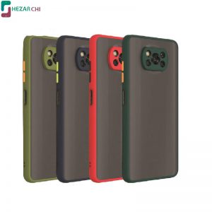 Matte back cover with protective lens suitable for poco x3