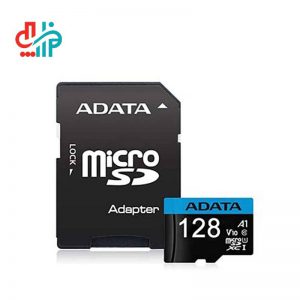 کارت حافظه microSDXC ای دیتا مدل Premier V10 کلاس 10 استاندارد UHS-I سرعت 100MBps ظرفیت 128 گیگابایت