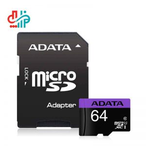 کارت حافظه microSDHC ای دیتا مدل Premier V10 کلاس 10 استاندارد UHS-I سرعت 80MBps ظرفیت 64 گیگابایت